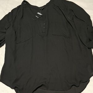 Black Sheer Blouse Or Swimsuit Cover